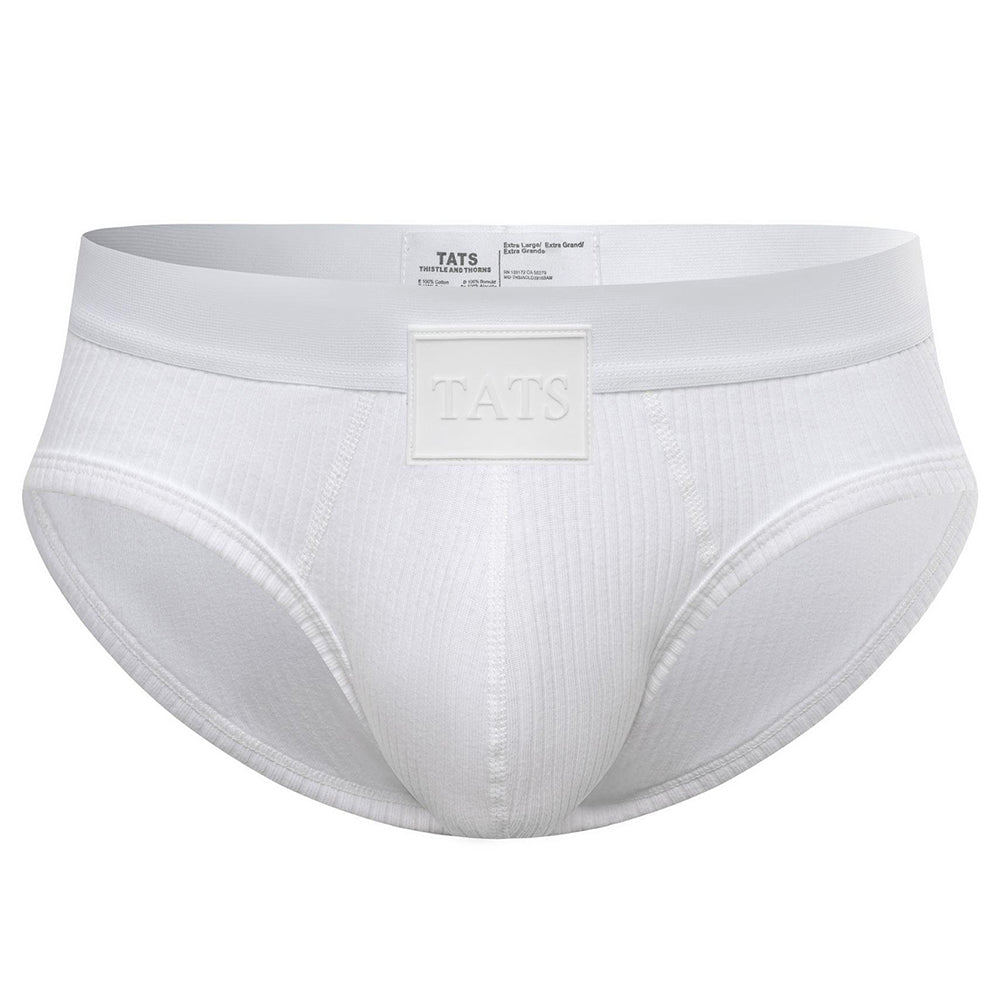 Ribbed cotton large pouch boxer briefs