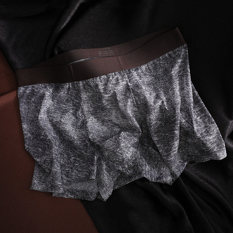 Vintage Wash Texture Sheer Mesh Starlight Boxer Briefs