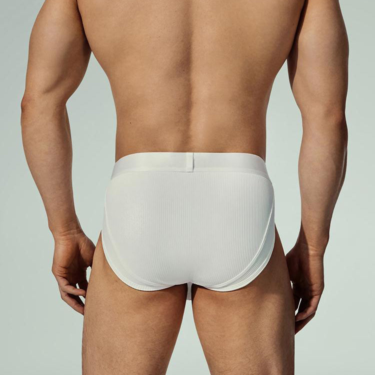 Glossy Ribbed Cotton Briefs