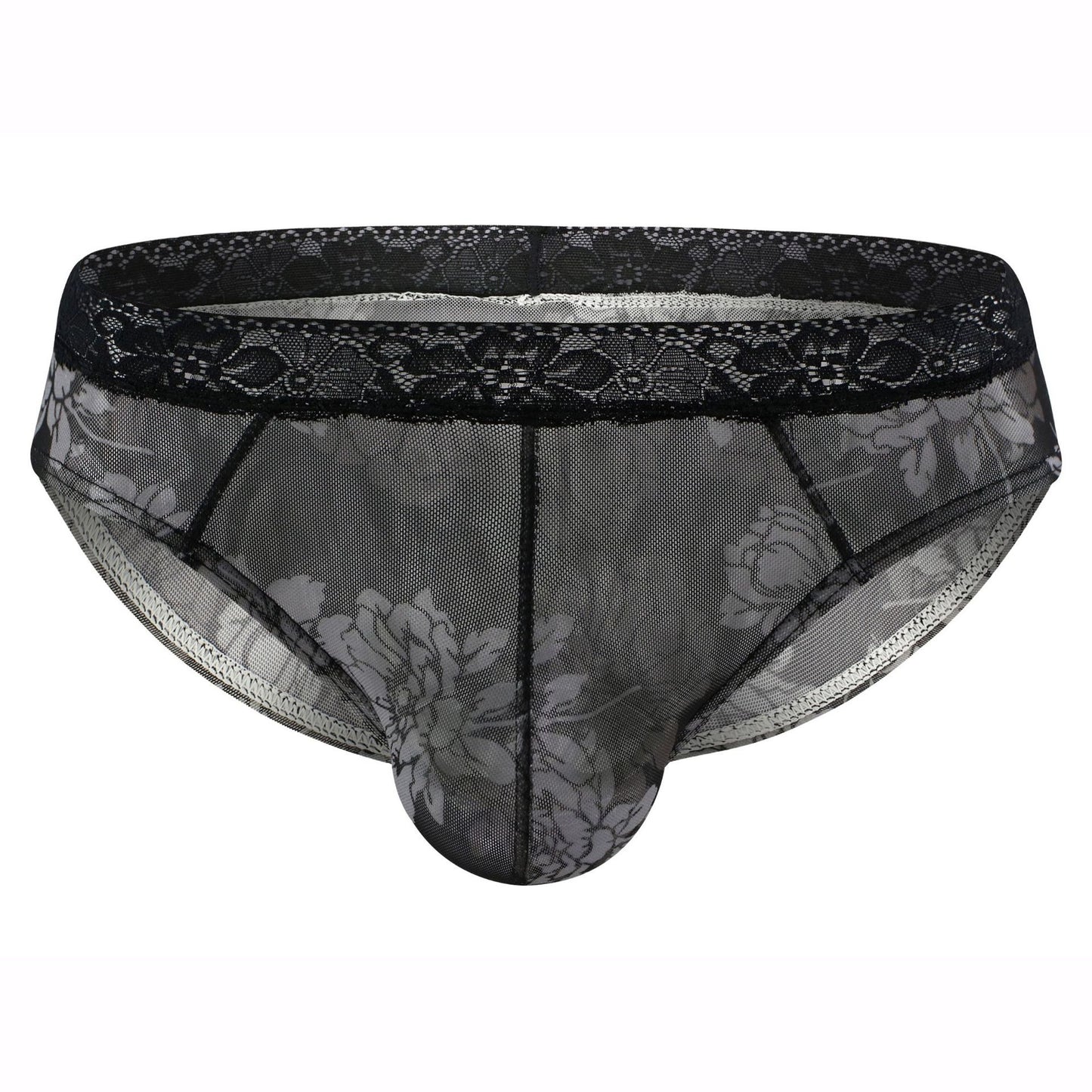 QS Sexy Printed Mesh Breathable Briefs