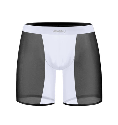 QS Ultra-thin Transparent Sexy Sport Boxer Briefs