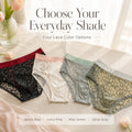 Leaf Hollow Mesh Contrast Edge Waist Boxer Briefs