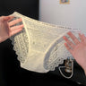 Geometric Lace Sheer Mid-Rise Briefs