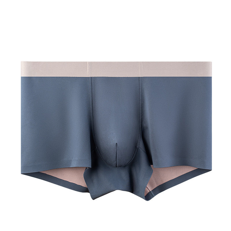 Double-sided silk seamless high-end boxers