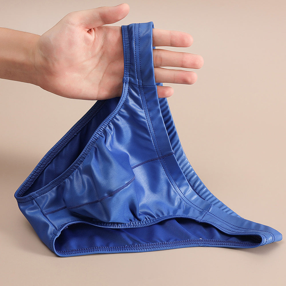 Artificial leather briefs