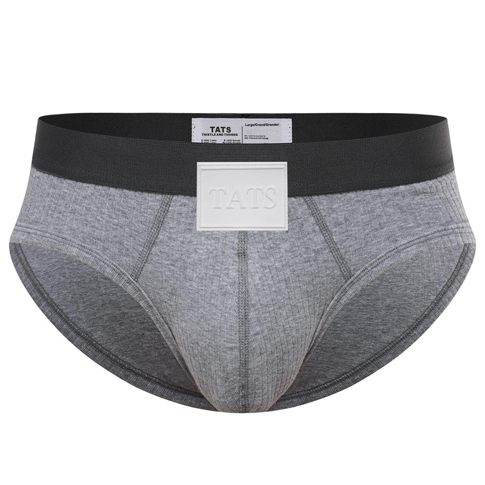 Ribbed cotton large pouch boxer briefs