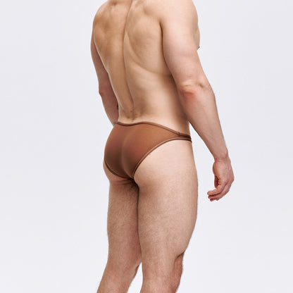 Sheer edge-sealed sexy briefs