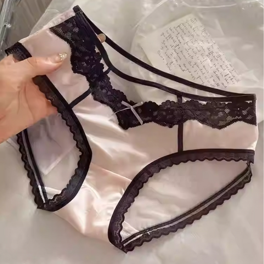 QS Silky Satin Lace Trim Panties (4 Packs)