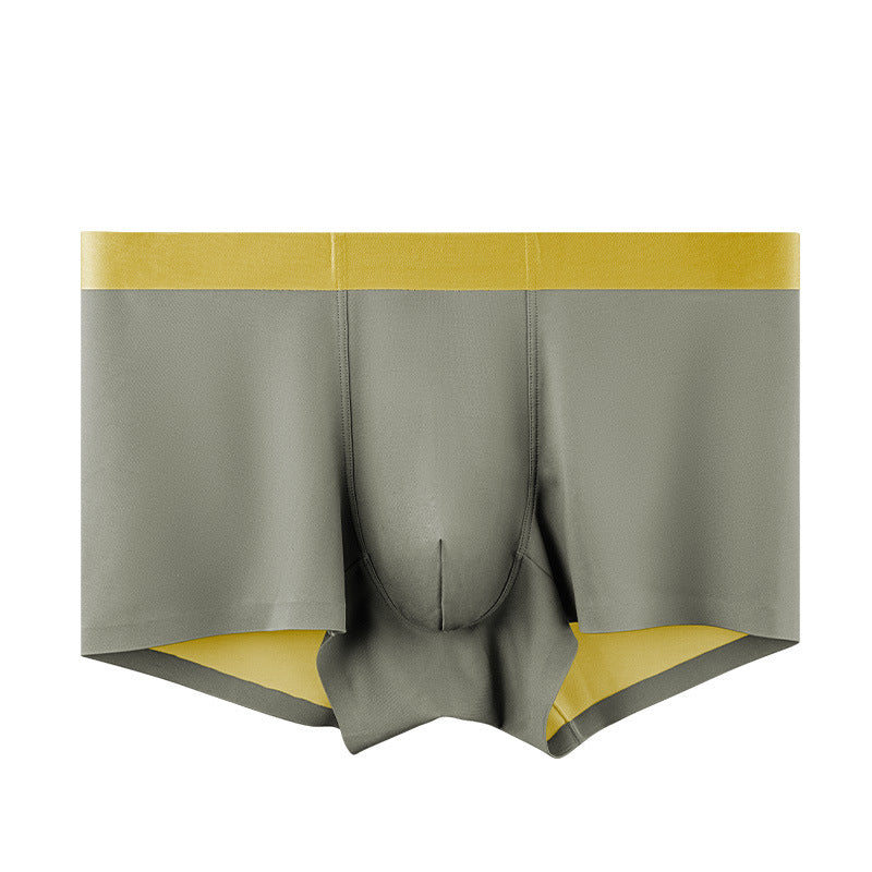 Double-sided silk seamless high-end boxers