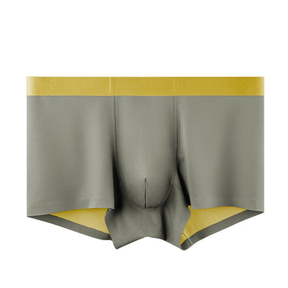 Double-sided silk seamless high-end boxers