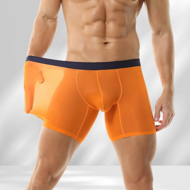 QS Ultra-thin Ice Silk Breathable Sexy Boxer Briefs