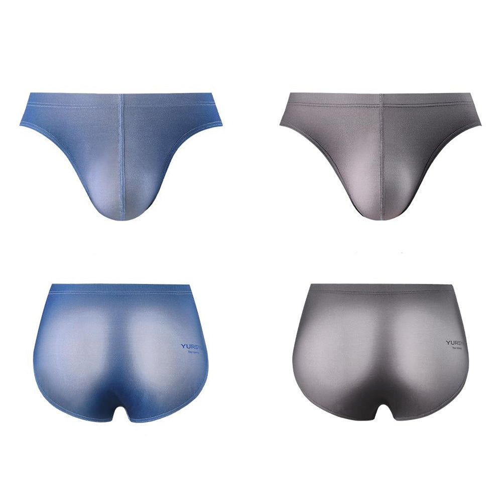 High-gloss butt-enhancing briefs