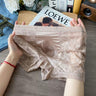 QS Semi-transparent Sexy Lace Boxer Briefs