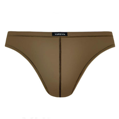 Minimal Solid One-Piece Ice-Silk Low-Rise Slim Briefs