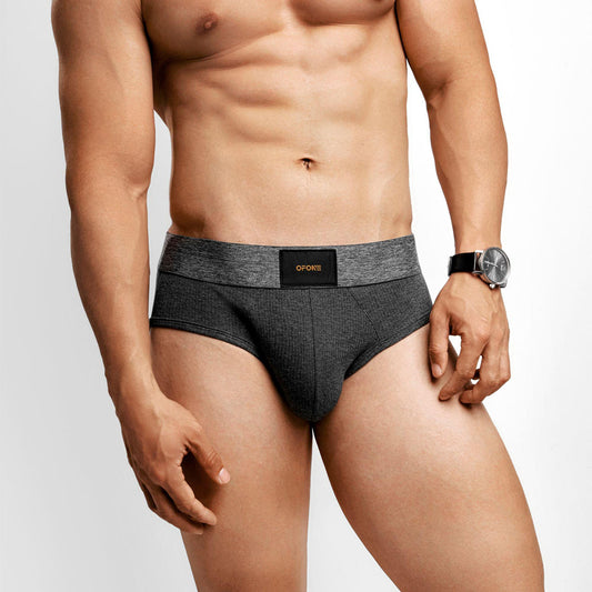 Extra soft large-pouch pure cotton briefs