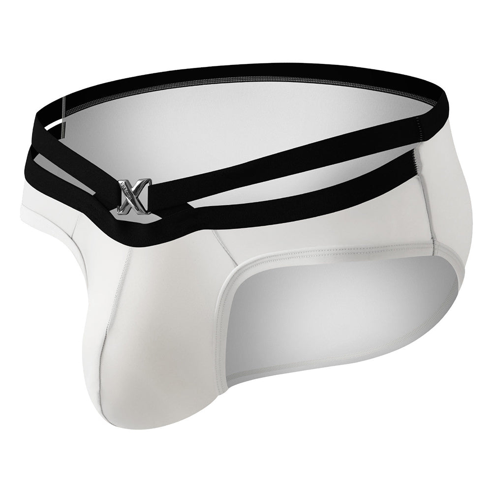 Dual Waistband Buckle Low-Rise Briefs