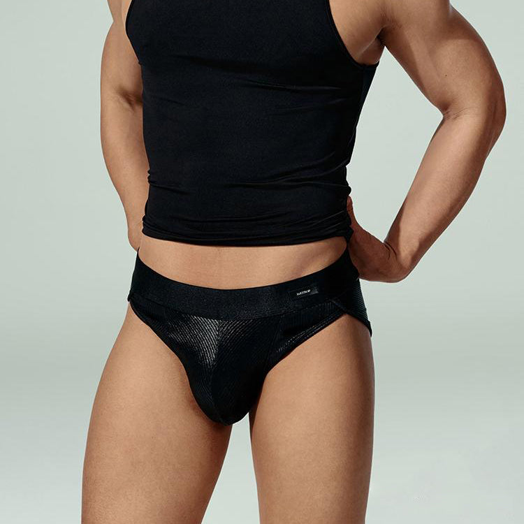Glossy Ribbed Cotton Briefs
