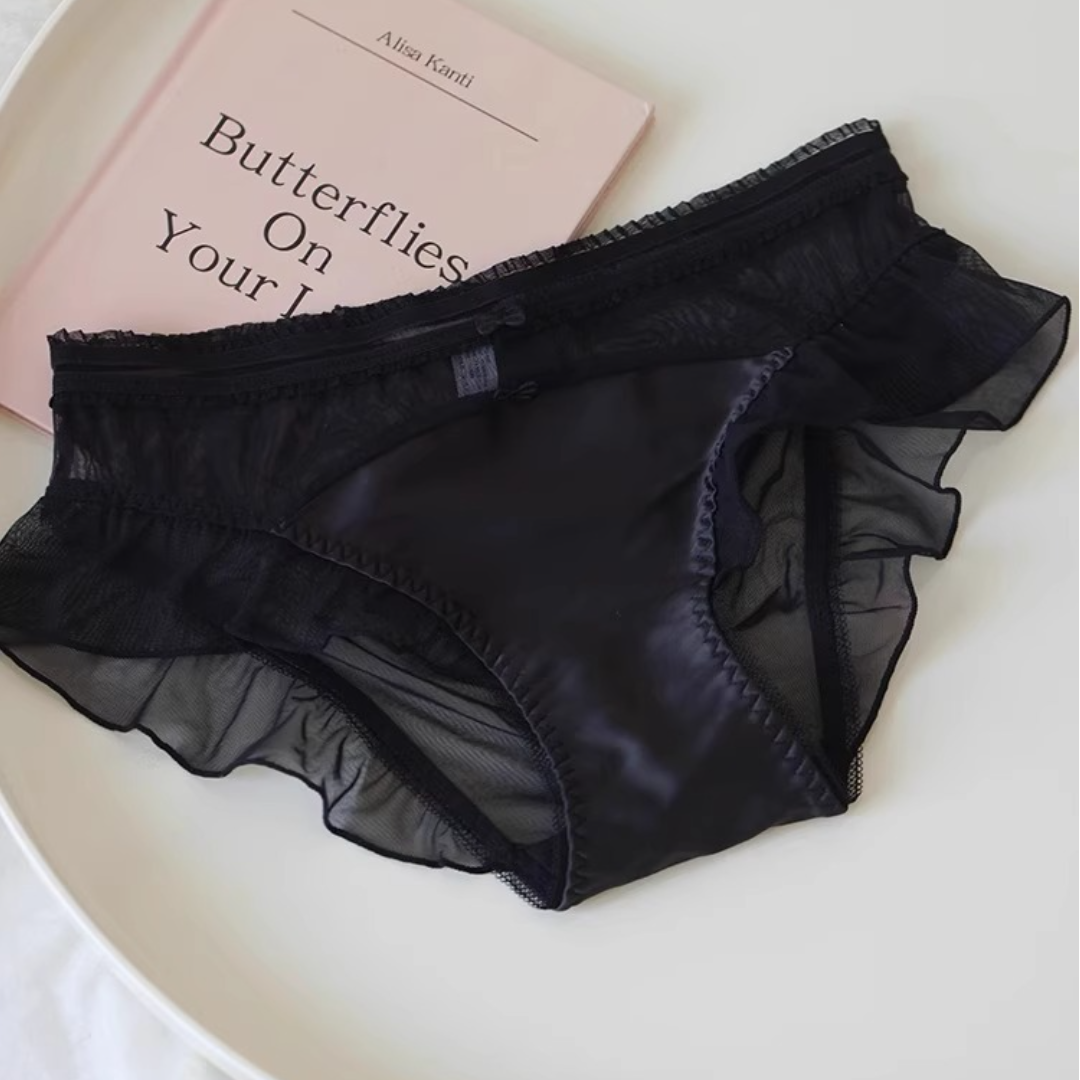 QS Pure Love Double Bow Satin Panties (4 Packs)