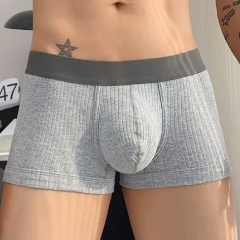 QS Ribbed Cotton Breathable Boxer Shorts