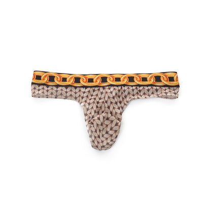ZD Trendy Waistband Printed Thong