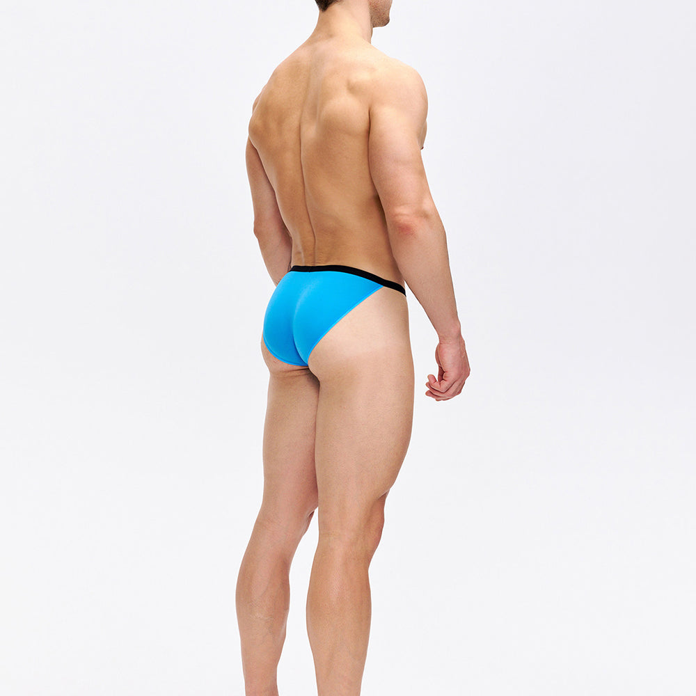 Simple multi-colored semi-transparent high-slit sexy underwear