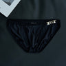 QS Metal Chain High-slit Breathable Briefs