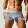 QS Sheer Mesh Patchwork Boxer Briefs