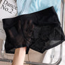 QS Sexy Rose Print Mesh Breathable Boxer Briefs
