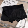 QS Sexy Rose Print Mesh Breathable Boxer Briefs