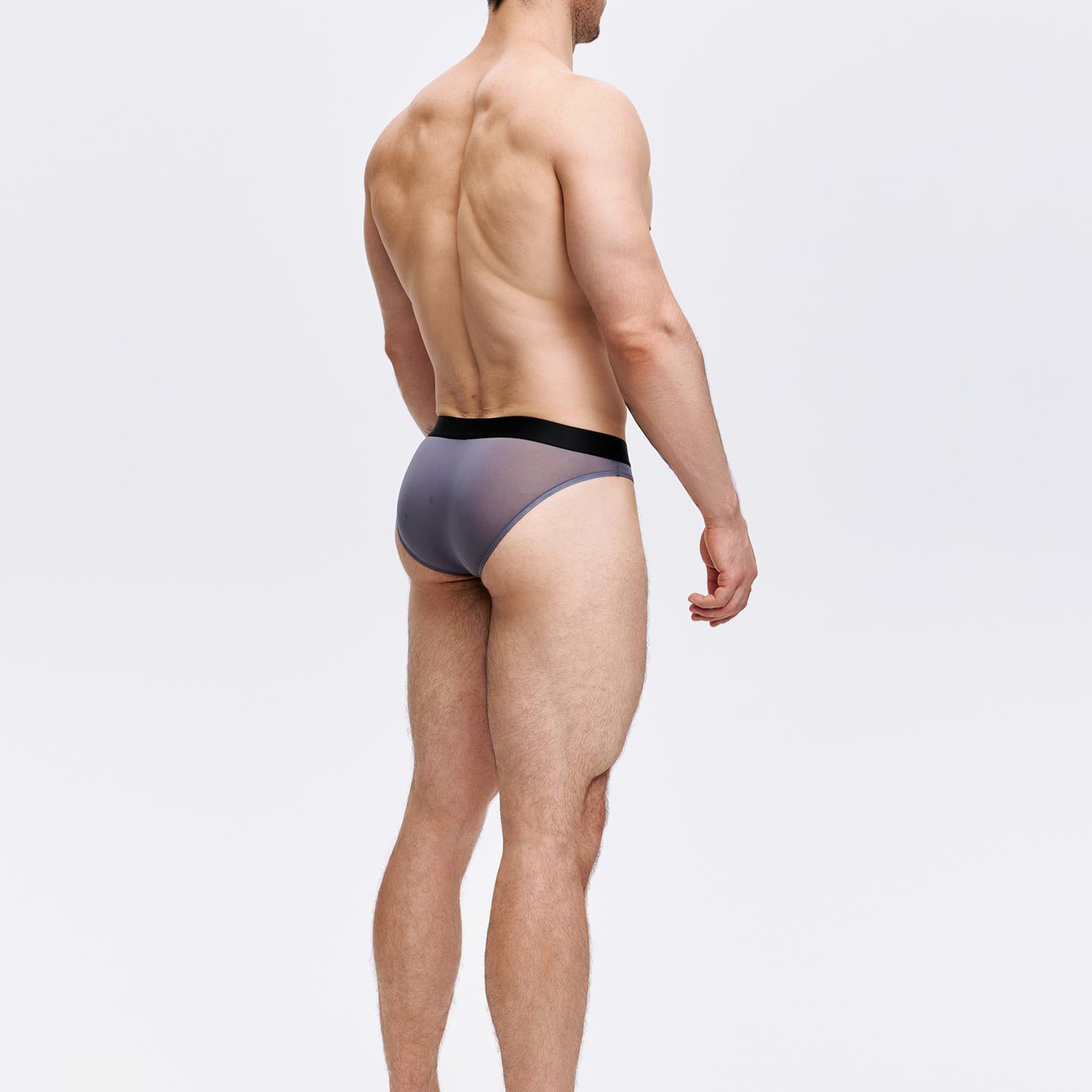 Waistband and transparent seamless briefs