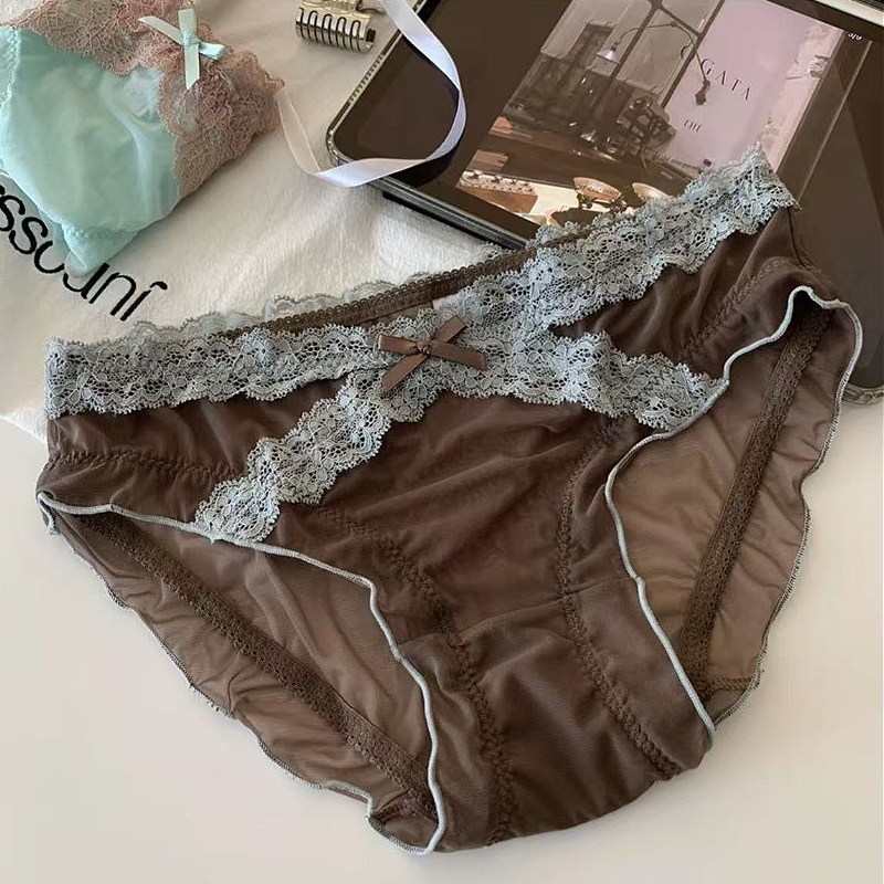 SZ Women Sheer Lace Briefs