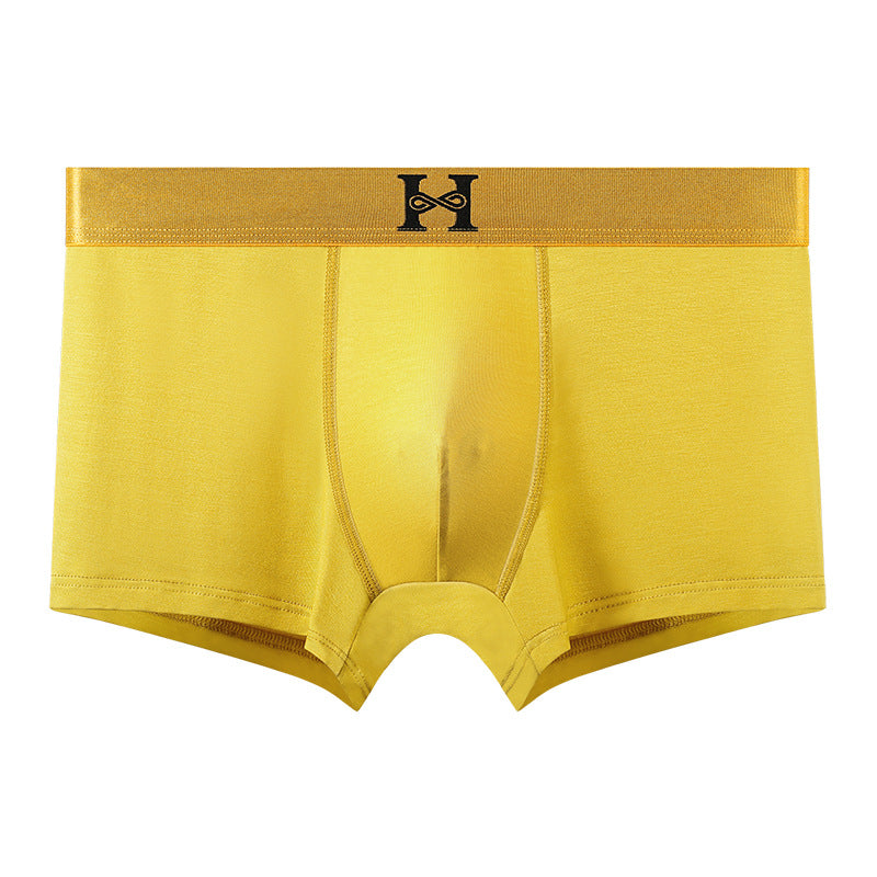 Simple cotton breathable H boxer