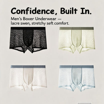 ZDIce Silk Lace Boxer Briefs