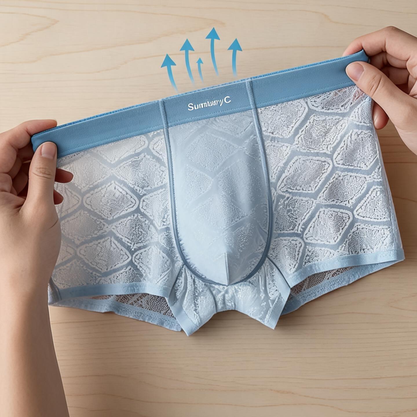 ZDIce Silk Lace Boxer Briefs