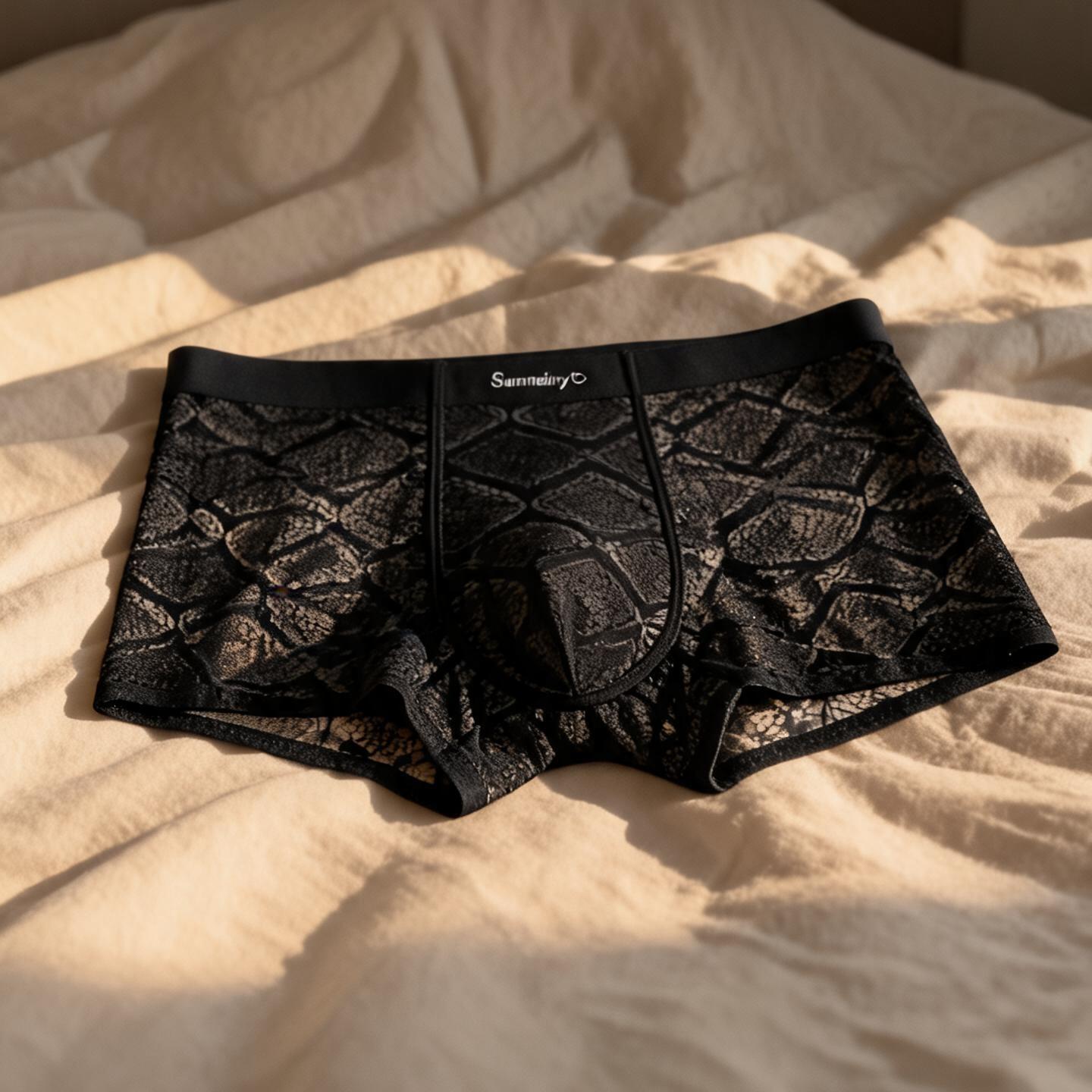ZDIce Silk Lace Boxer Briefs
