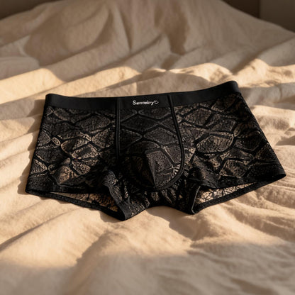 ZDIce Silk Lace Boxer Briefs