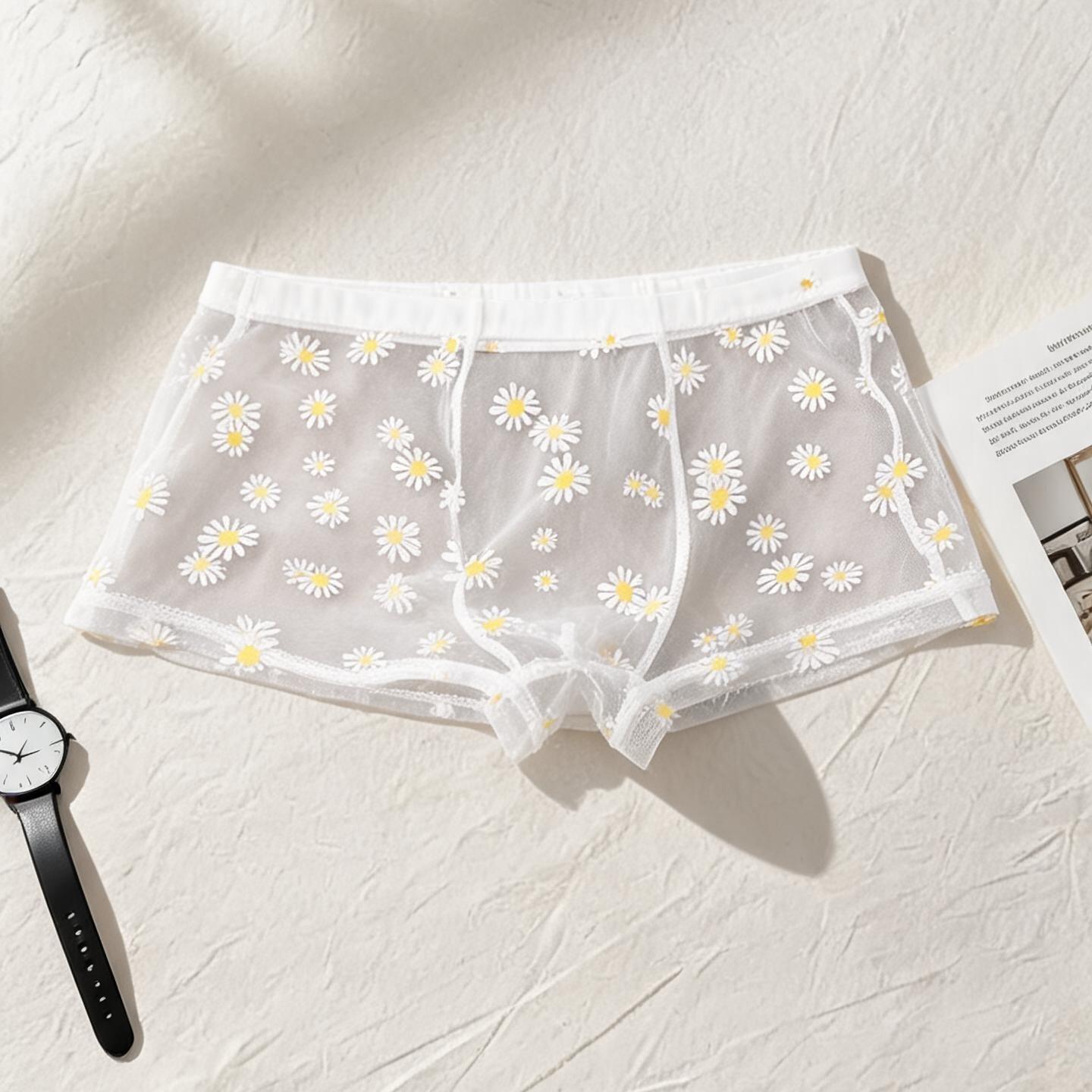 ZD Sheer Daisy Boxer Briefs