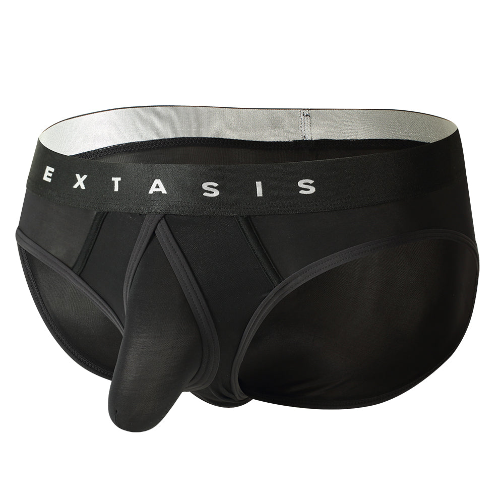 Letter Waistband Pouch Contoured Briefs