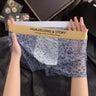 QS Sexy Leopard Print Semi-transparent Breathable Boxer Briefs
