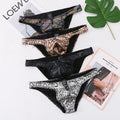 Snake print large pouch cotton-lined briefs