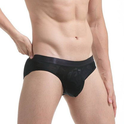 QS Sexy Lip Jacquard Breathable Briefs