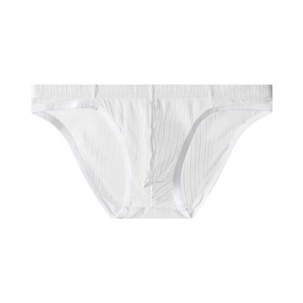 Transparent vertical striped briefs