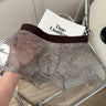 QS Ultra-thin Transparent Rhinestone Ice Silk Boxer Briefs