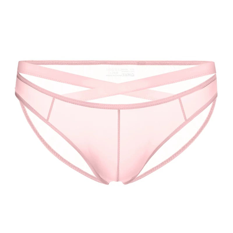 QS Sexy Cross-over Transparent Briefs