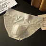 QS Lace Leopard Jacquard Sexy Satin Briefs