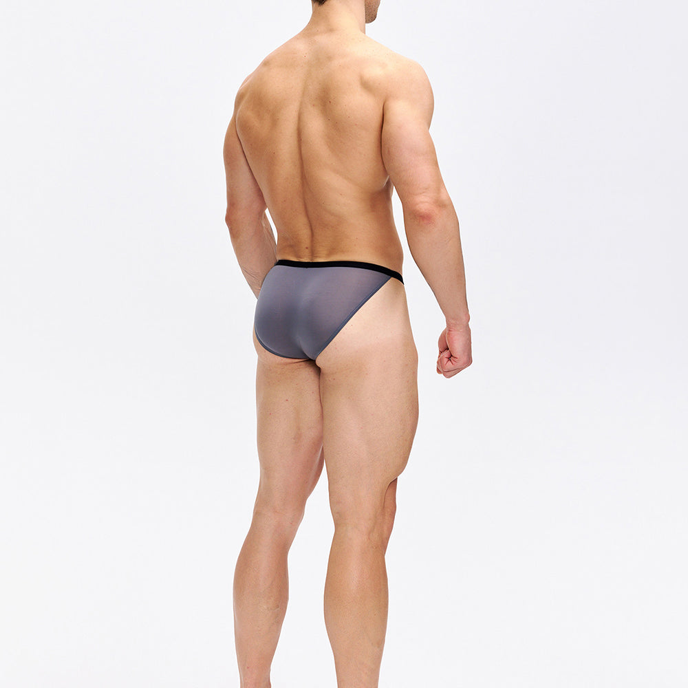 Simple multi-colored semi-transparent high-slit sexy underwear