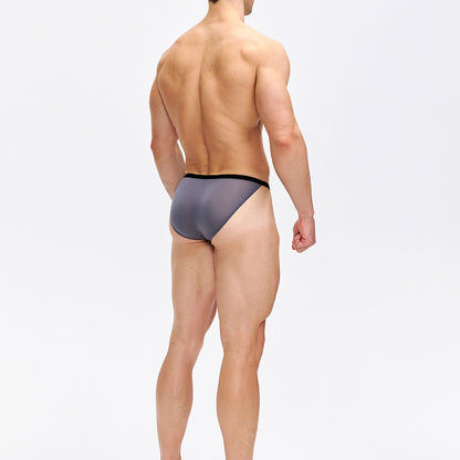 Simple multi-colored semi-transparent high-slit sexy underwear