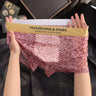 QS Sexy Leopard Print Semi-transparent Breathable Boxer Briefs