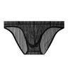 Transparent vertical striped briefs
