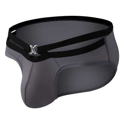 Dual Waistband Buckle Low-Rise Briefs